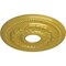 Ekena Millwork Galway Ceiling Medallion (Fits Canopies up to 3 1/4"), 15 3/4"OD x 3 1/4"ID x 1"P, Rich Gold CM15GARGS - alternate 4